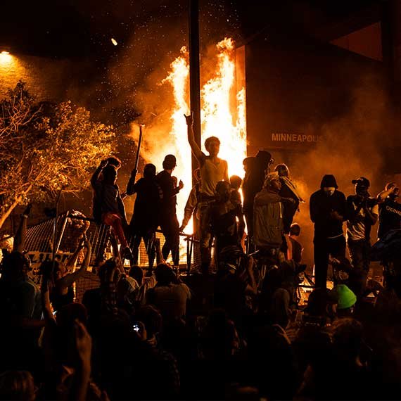 מפגינים במהומות בארה"ב