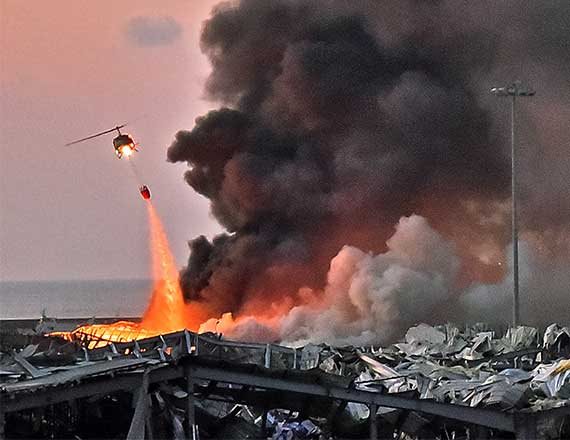 האסון בביירות, אמש