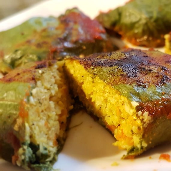 מתכון לעלי חוביזה ממולאים