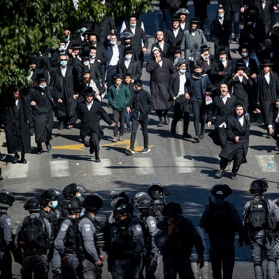 מחאת החרדים בבני ברק