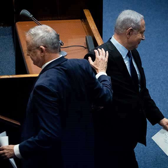 רה"מ בנימין נתניהו, ורה"מ החליפי בני גנץ