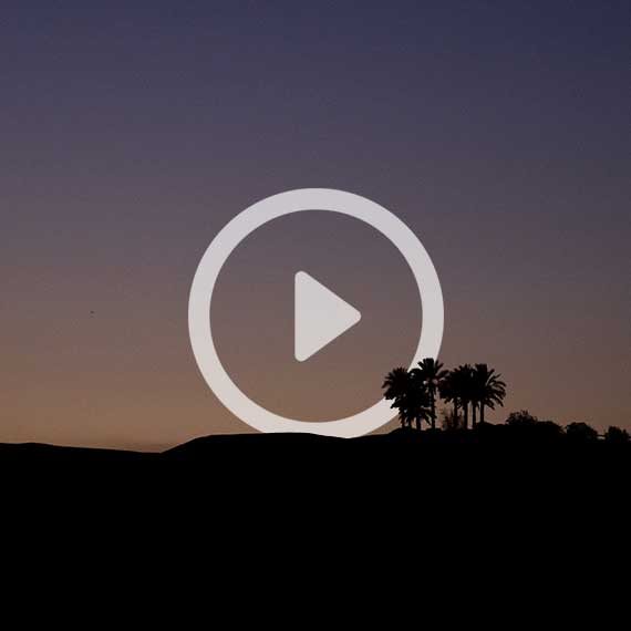 שקיעה במושב פצאל שבעמק הירדן