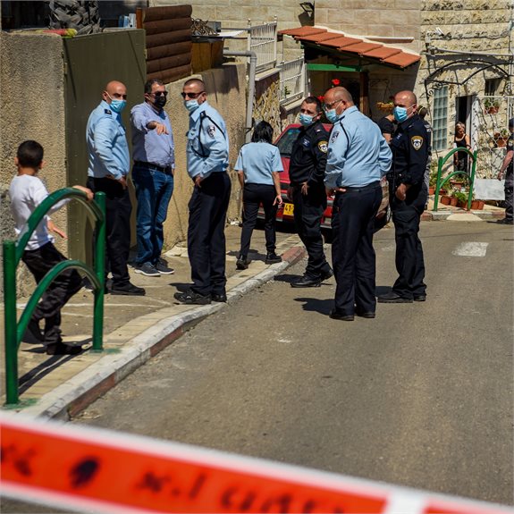 זירת האירוע בחיפה