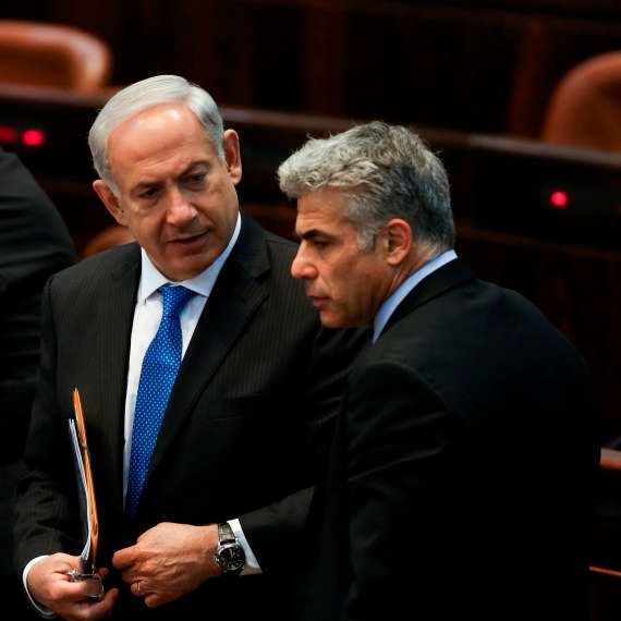 בנימין נתניהו ויאיר לפיד