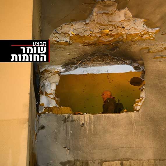 בית שנפגע בירי על שדרות