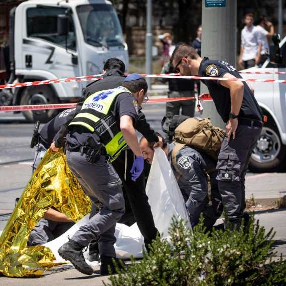 זירת פיגוע הדקירה בירושלים, היום (ב')