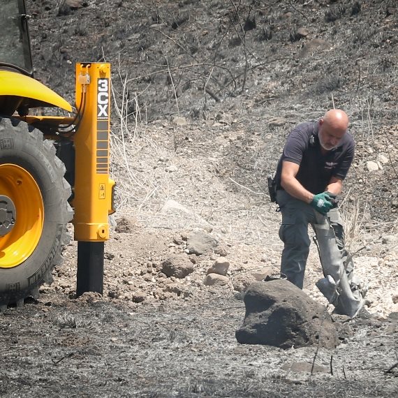 נפילת רקטה בצפון הארץ, אתמול (ד')