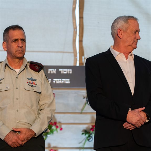 בני גנץ והרמטכ"ל אביב כוכבי