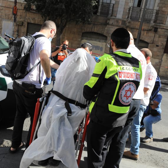 זירת פיגוע הדקירה בירושלים, היום (ב')