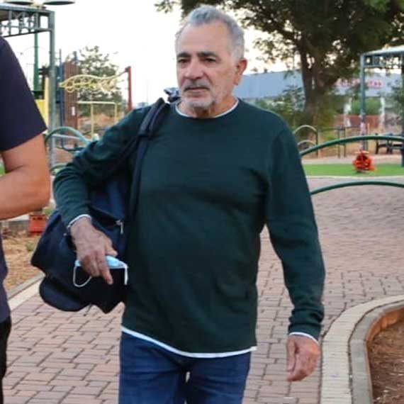 משה איבגי בכניסה לעונש המאסר