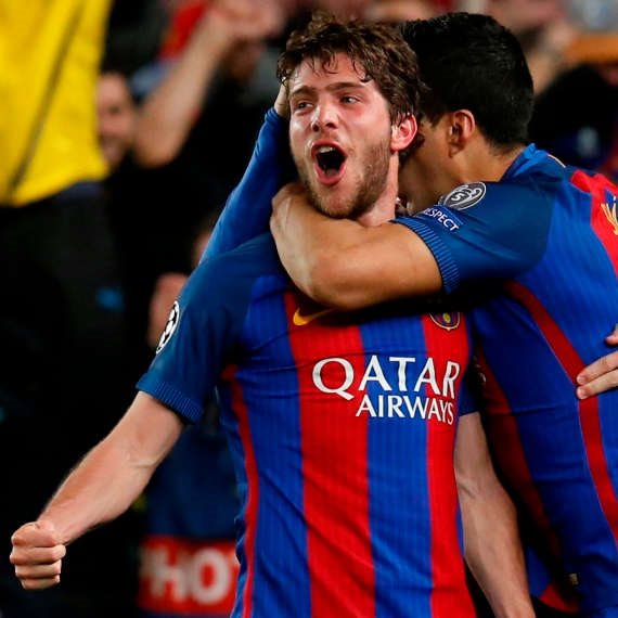 שחקני ברצלונה - צילום ארכיון