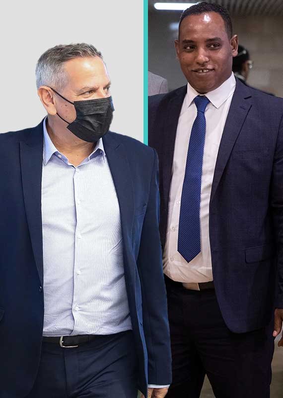 הח"כ יברקן והשר הורוביץ