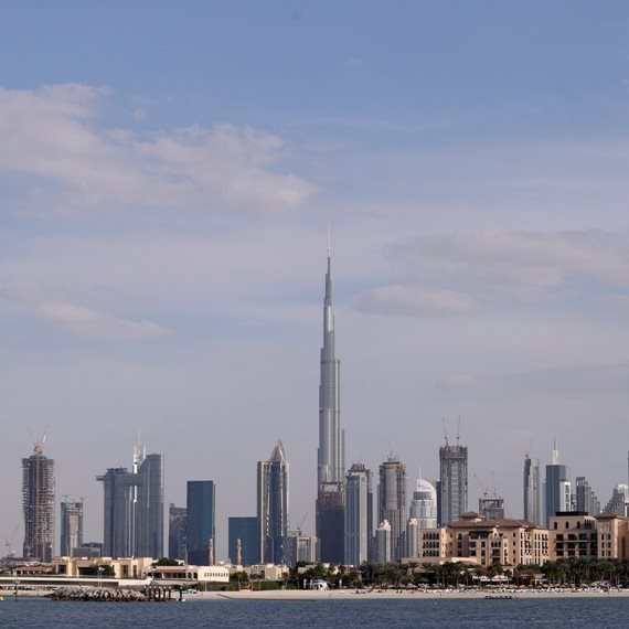 קו החוף של דובאי באיחוד האמירויות